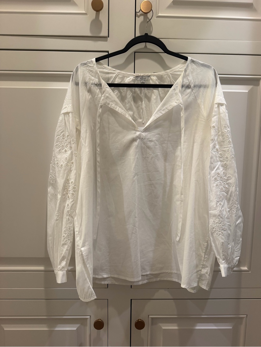 Rails DARI White Eyelet Blouse Top Size XL NWT $218